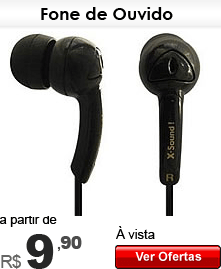 Fone de Ouvido a partir de R$ 9,90